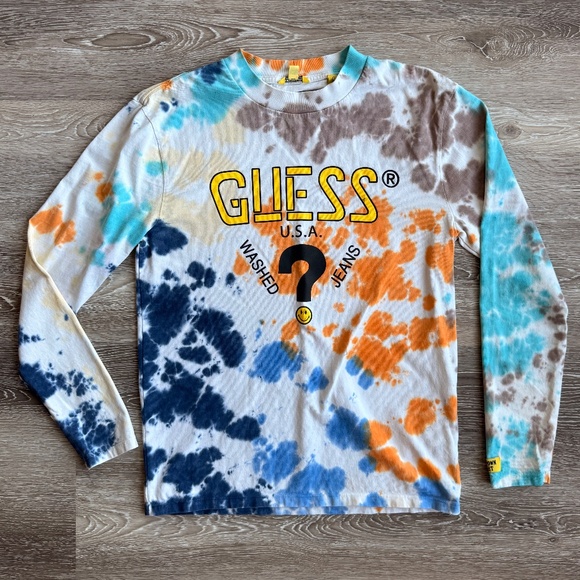 Chinatown market Guess Originals tie dye long sleeve T shirt - Picture 1 of 5